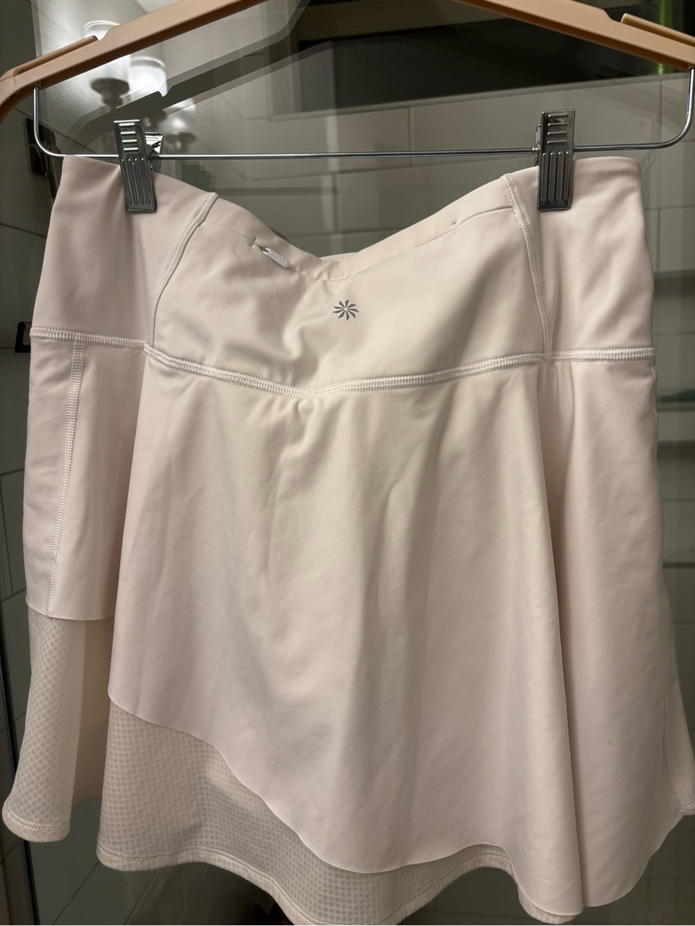 Athleta White Performance Skort with Built-In Short